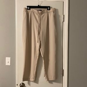 Zara  cream trousers